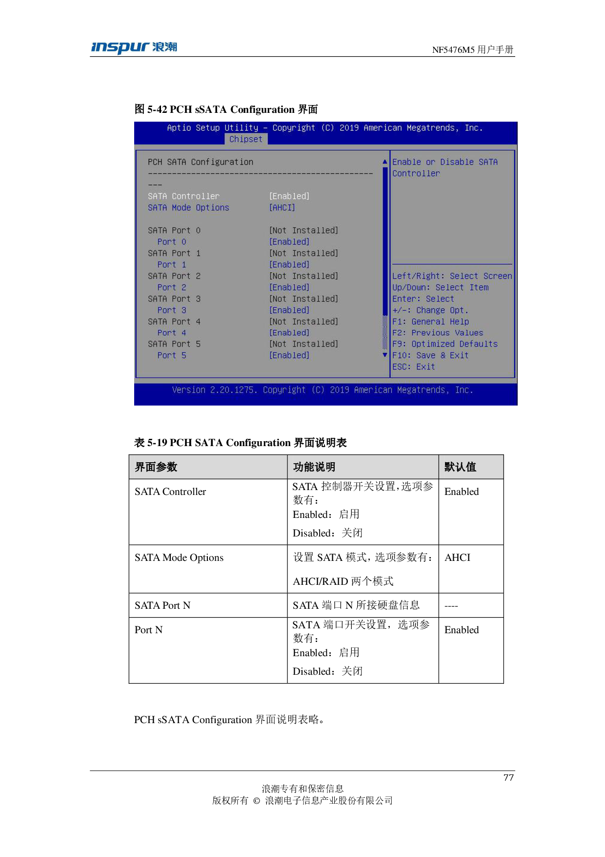 浪潮英信 NF5476M5 机架式服务器用户手册PDF第77页
