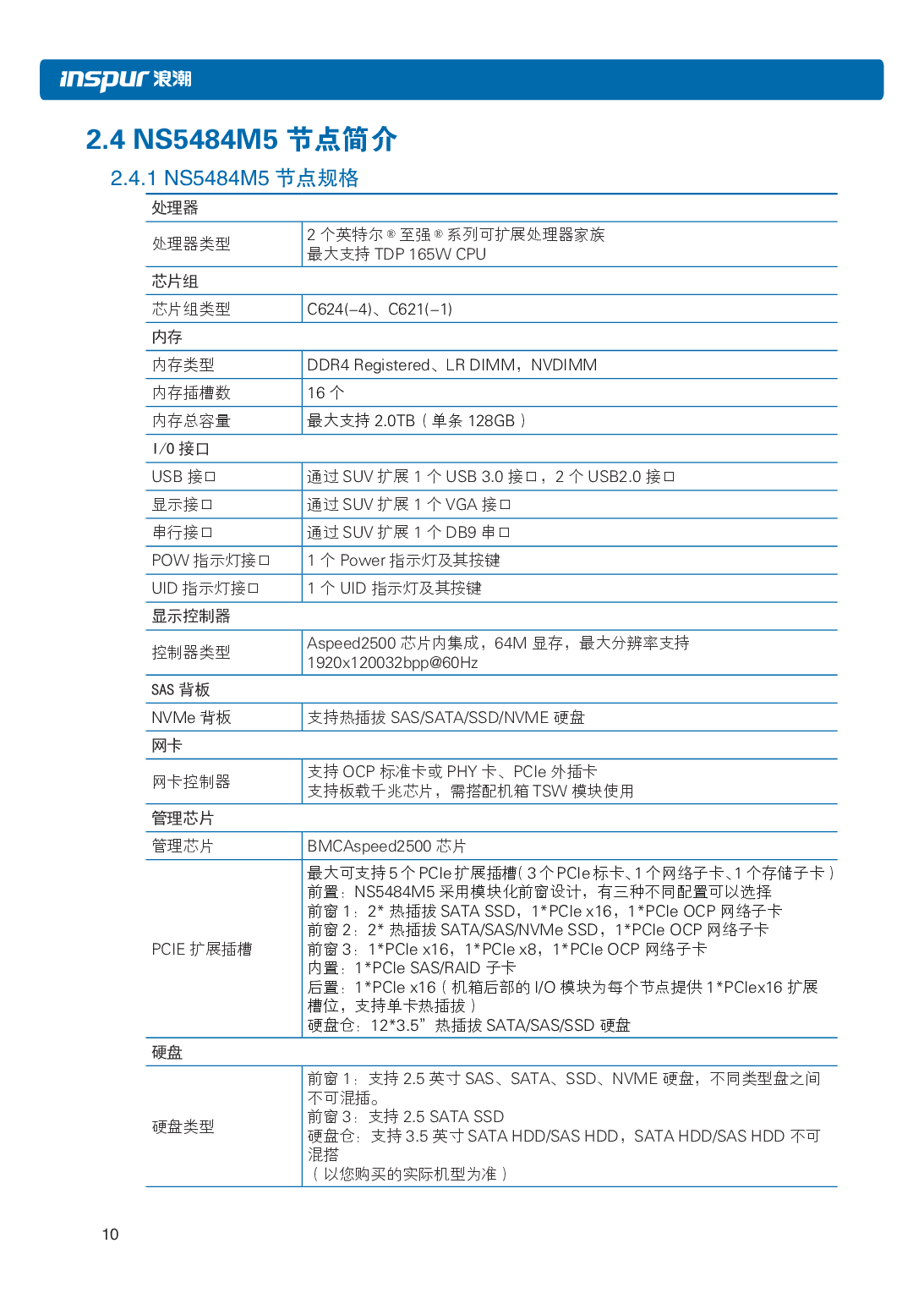 浪潮英信 i48 高密度服务器用户手册PDF第17页
