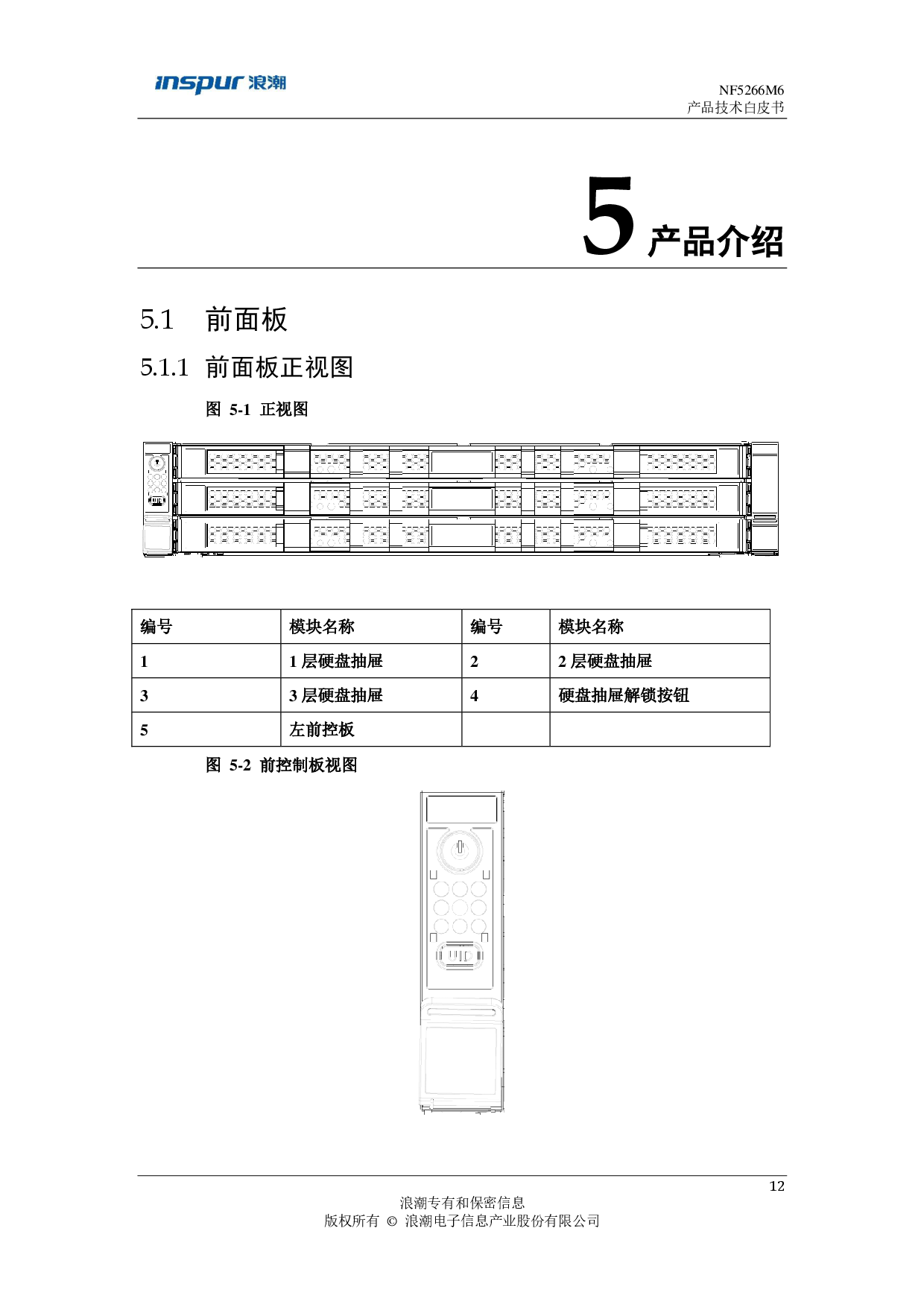 浪潮英信 NF5266M6 机架式服务器产品技术白皮书PDF第13页