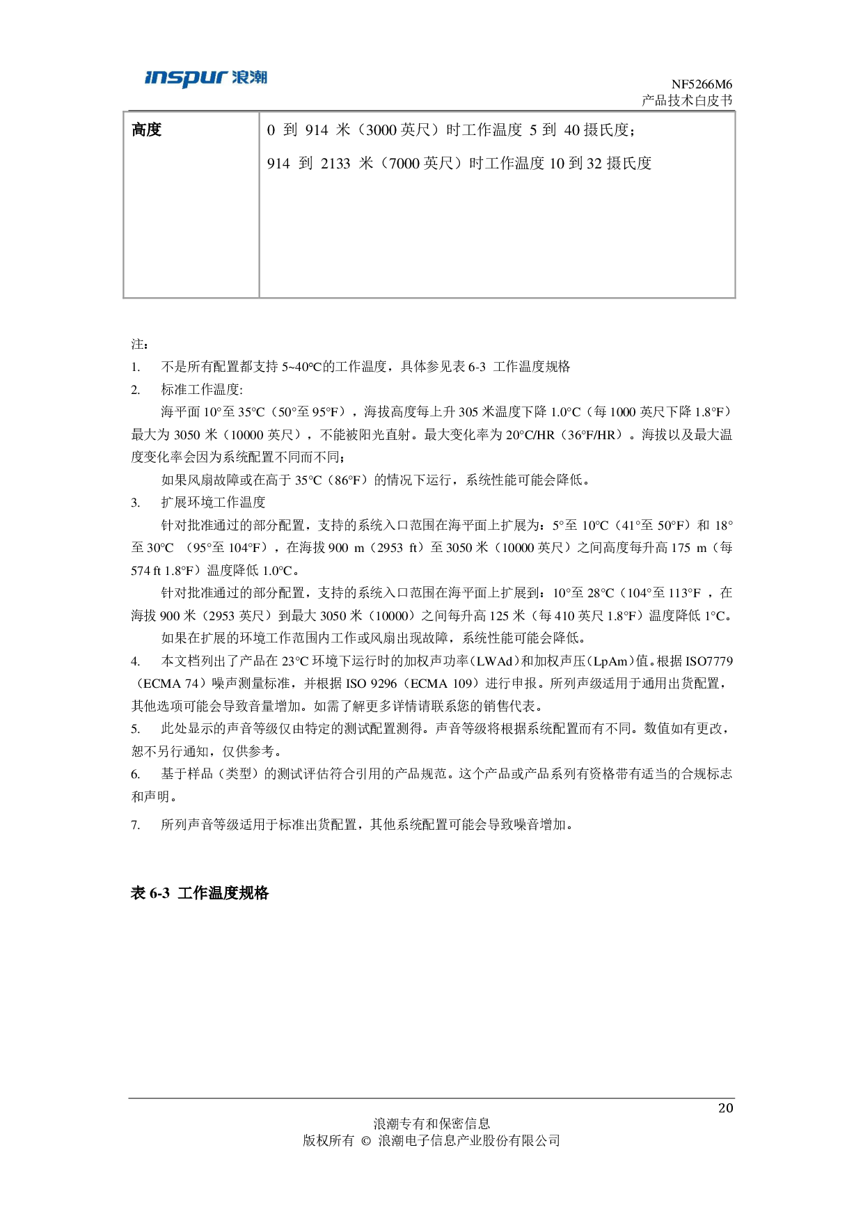 浪潮英信 NF5266M6 机架式服务器产品技术白皮书PDF第21页