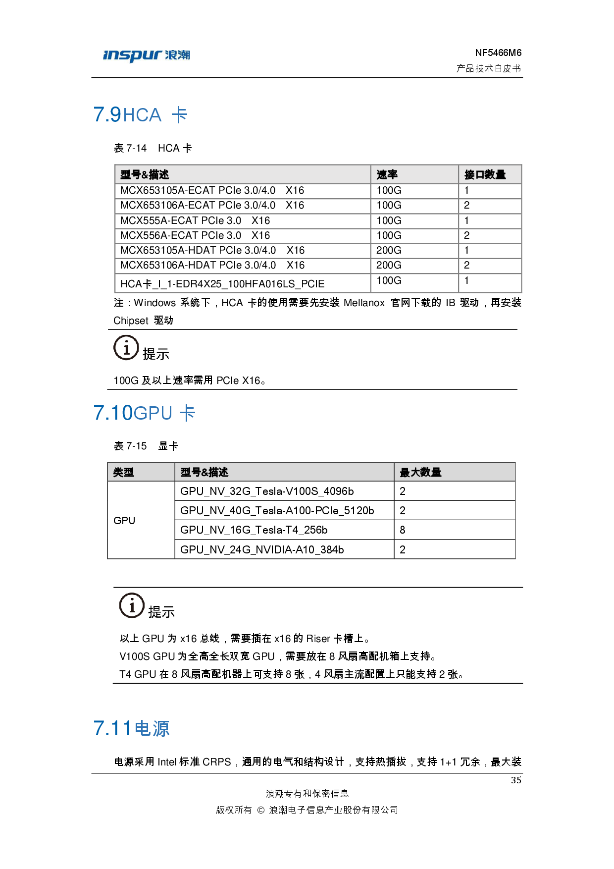 浪潮英信 NF5466M6 机架式服务器产品技术白皮书PDF第41页