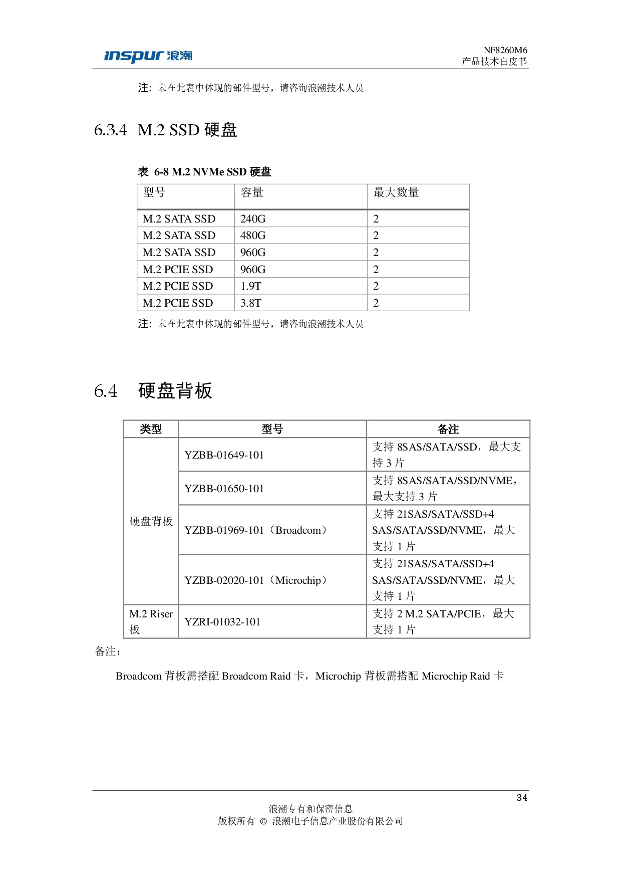 浪潮英信 NF8260M6 机架式服务器产品技术白皮书PDF第35页