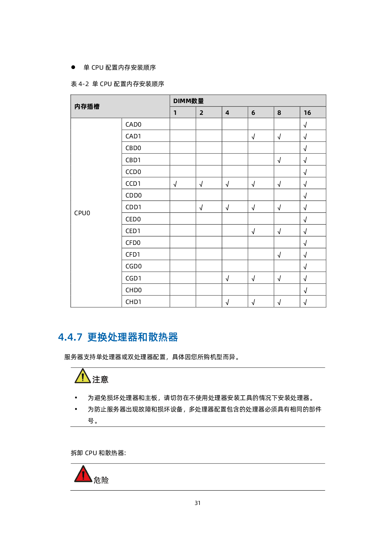 浪潮英信 NF5280A6 机架式服务器用户手册 V1.8PDF第42页