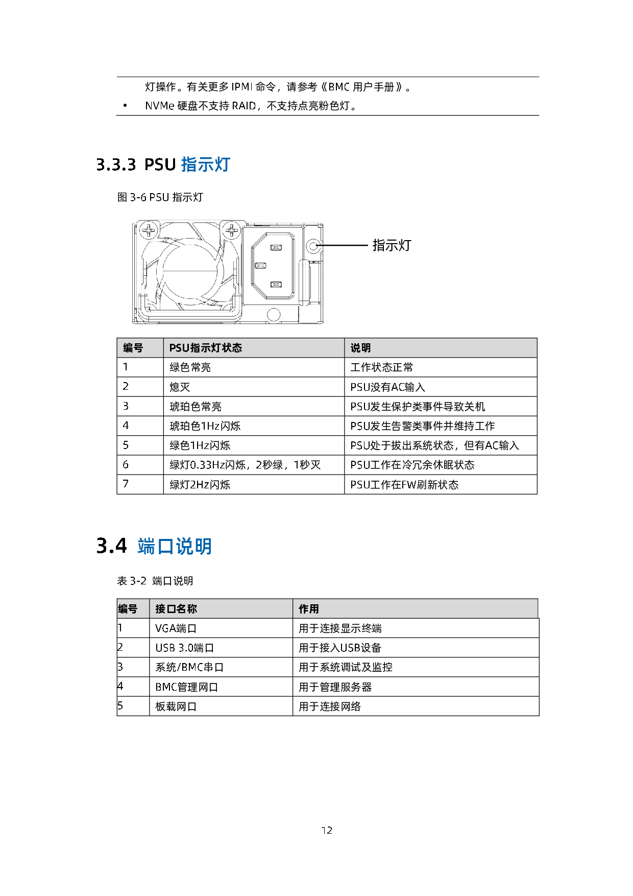 浪潮英信 NF5180A6 机架式服务器用户手册 V1.3PDF第23页