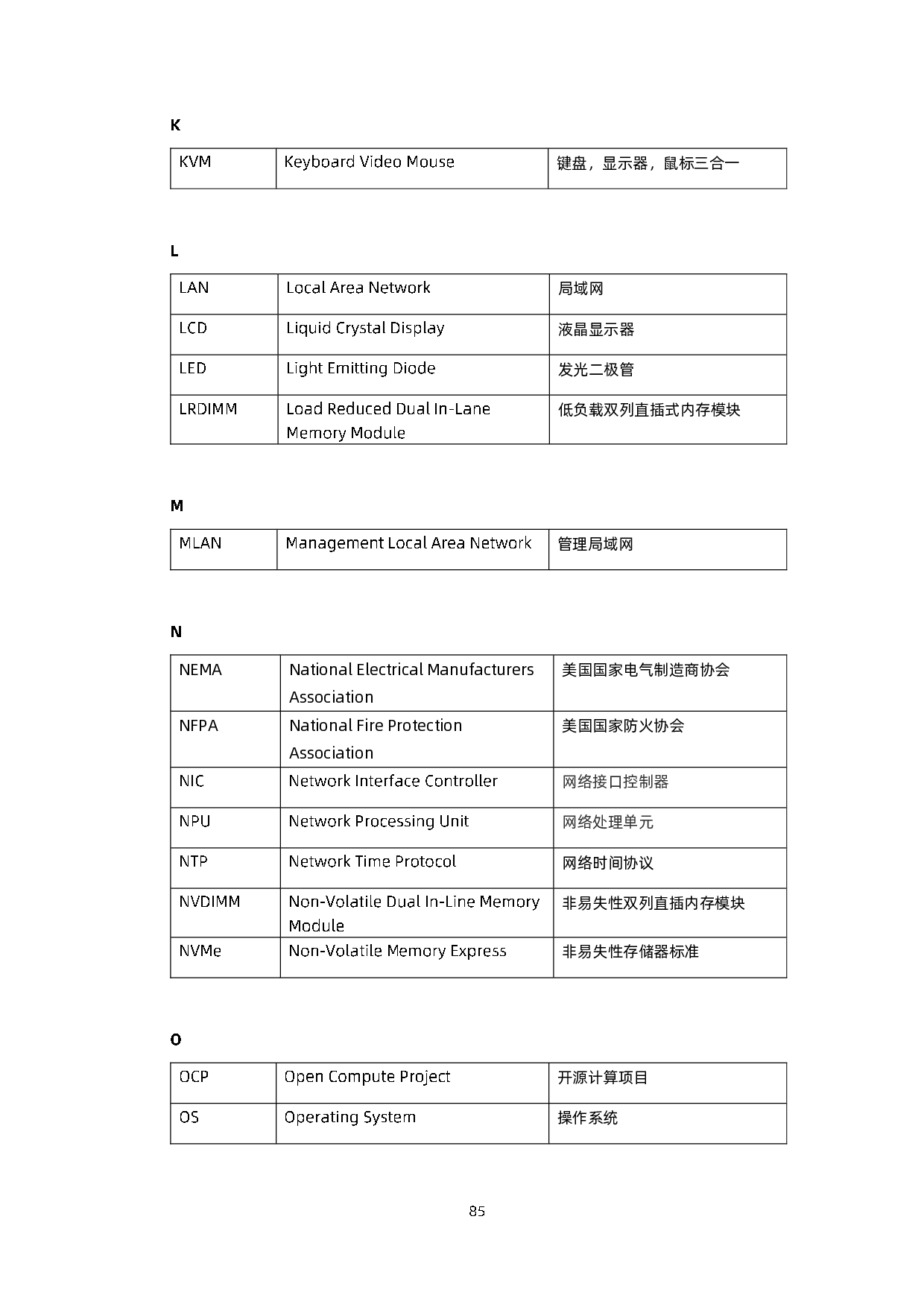 浪潮英信 NF5180A6 机架式服务器用户手册 V1.3PDF第96页