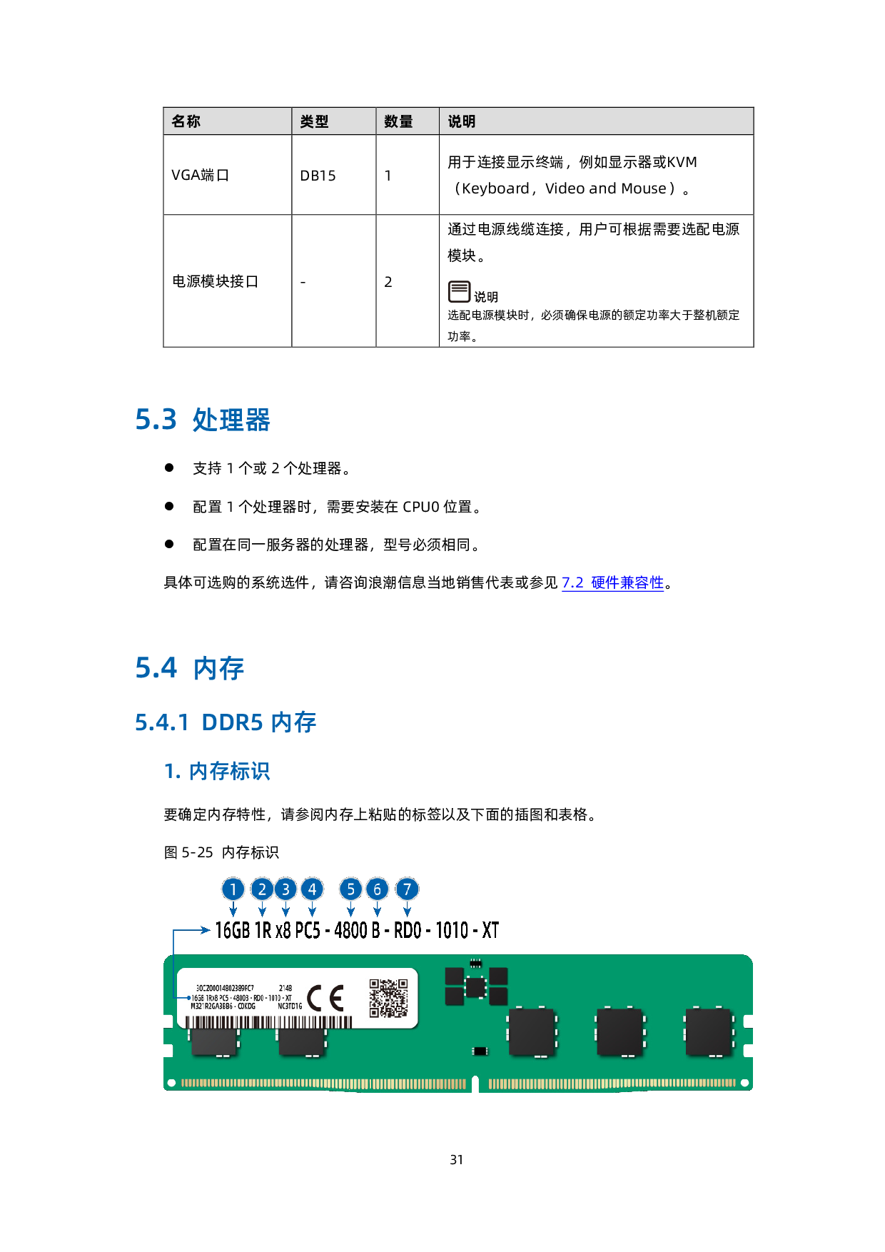 浪潮英信 SC5212G7 机架式服务器技术白皮书PDF第32页