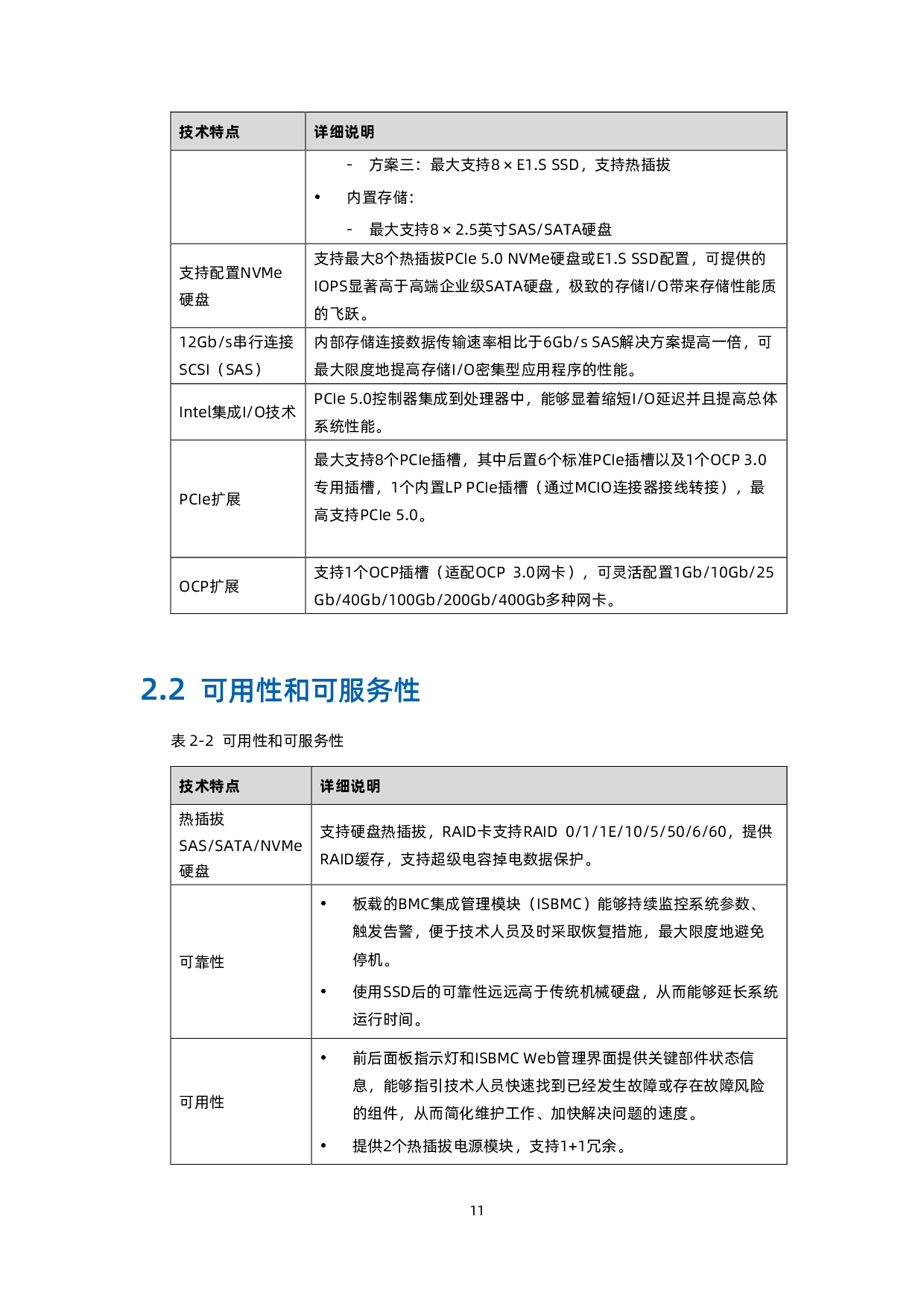 浪潮英信 NF5266G7 机架式服务器技术白皮书PDF第12页