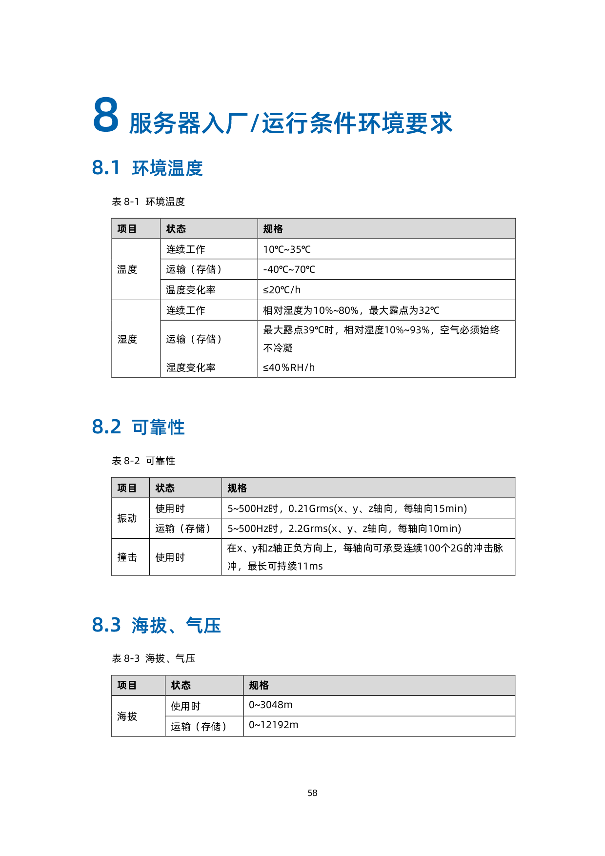 浪潮英信 NF5448A6 机架式服务器用户手册 V1.4PDF第68页