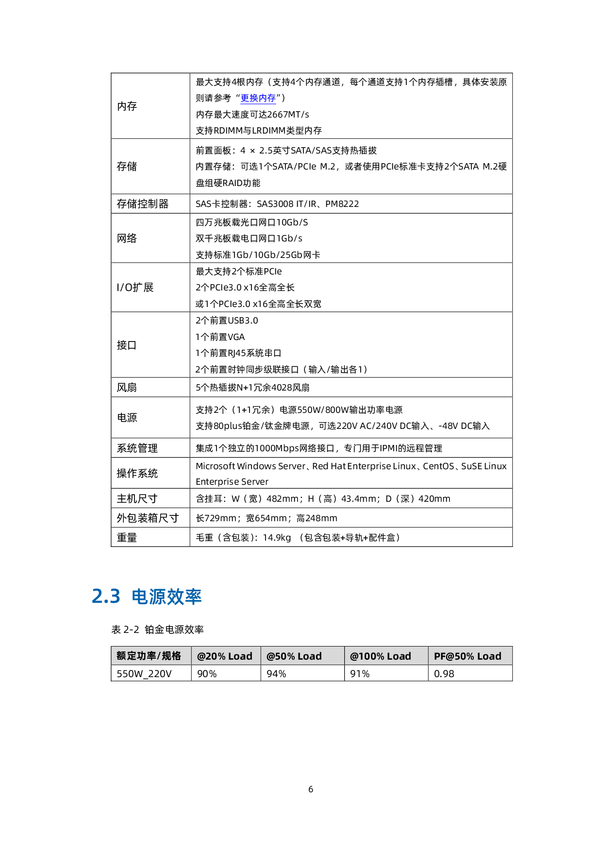 浪潮英信 NE3160M5 边缘服务器用户手册 V1.6PDF第15页