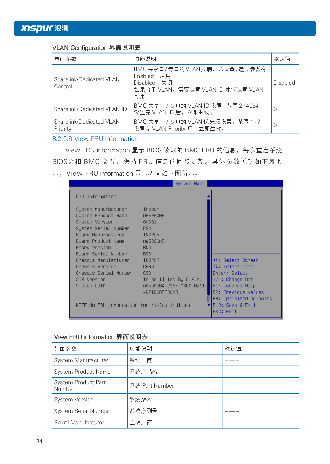 浪潮英信 NE5260M5 边缘服务器用户手册 V1.3PDF第91页