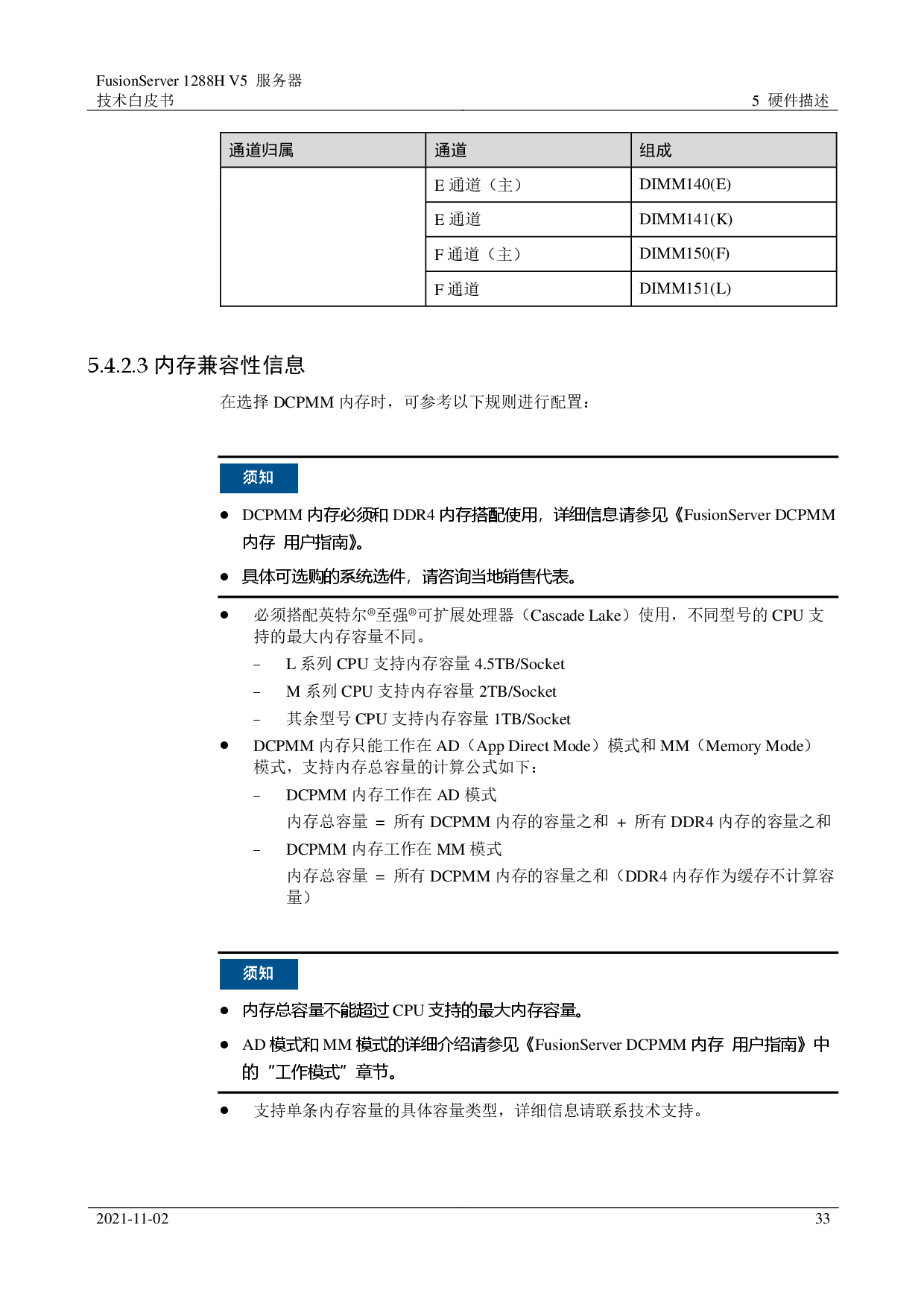 超聚变 FusionServer 1288H V5 机架式服务器技术白皮书PDF第33页