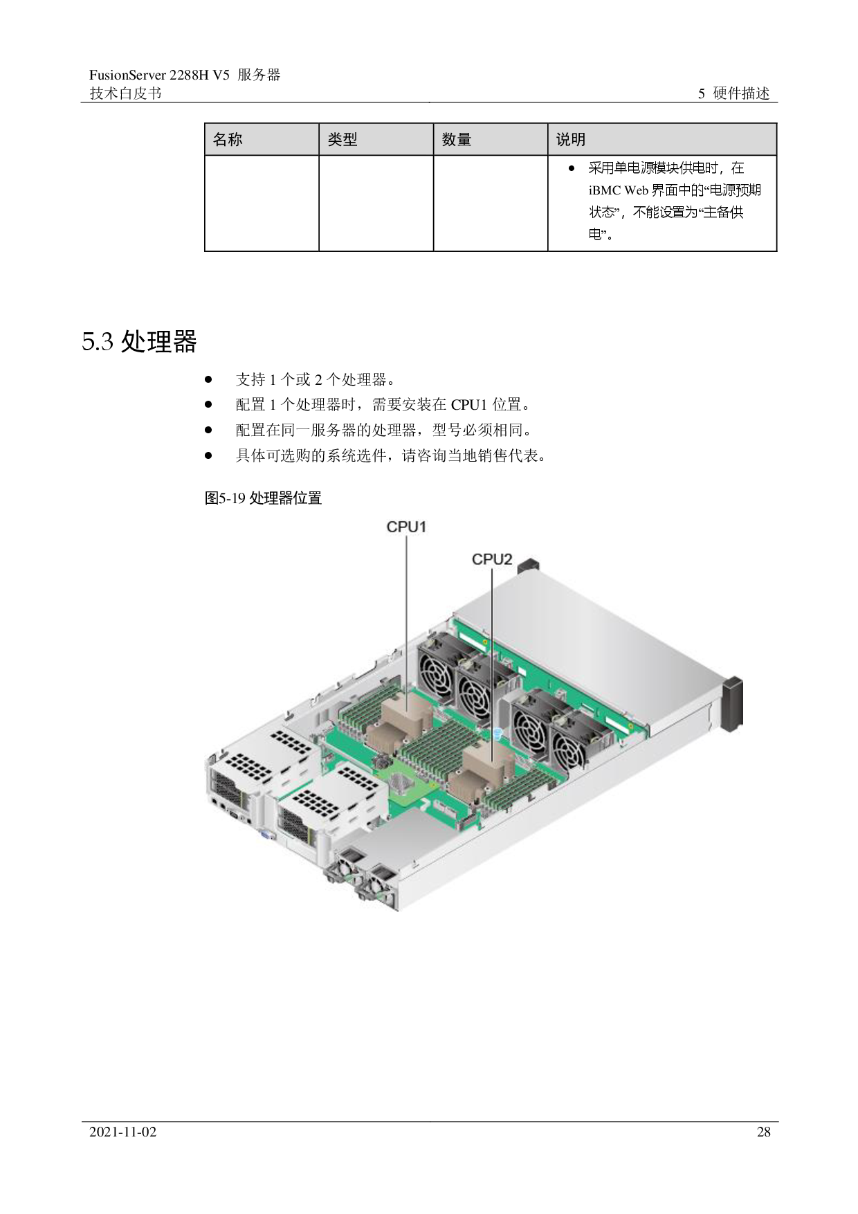 超聚变 FusionServer 2288H V5 机架式服务器技术白皮书PDF第28页