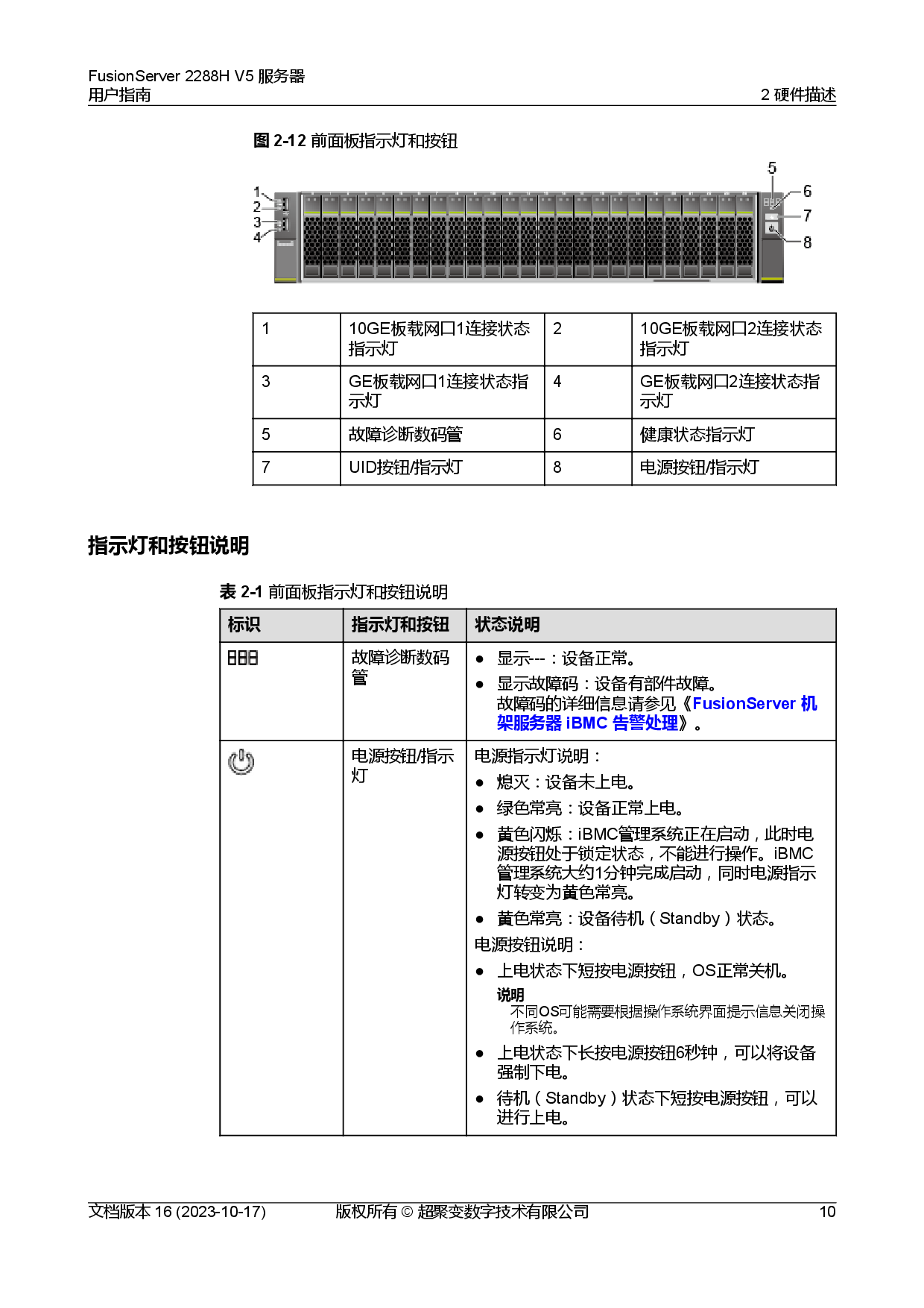 超聚变 FusionServer 2288H V5 机架式服务器用户指南PDF第20页