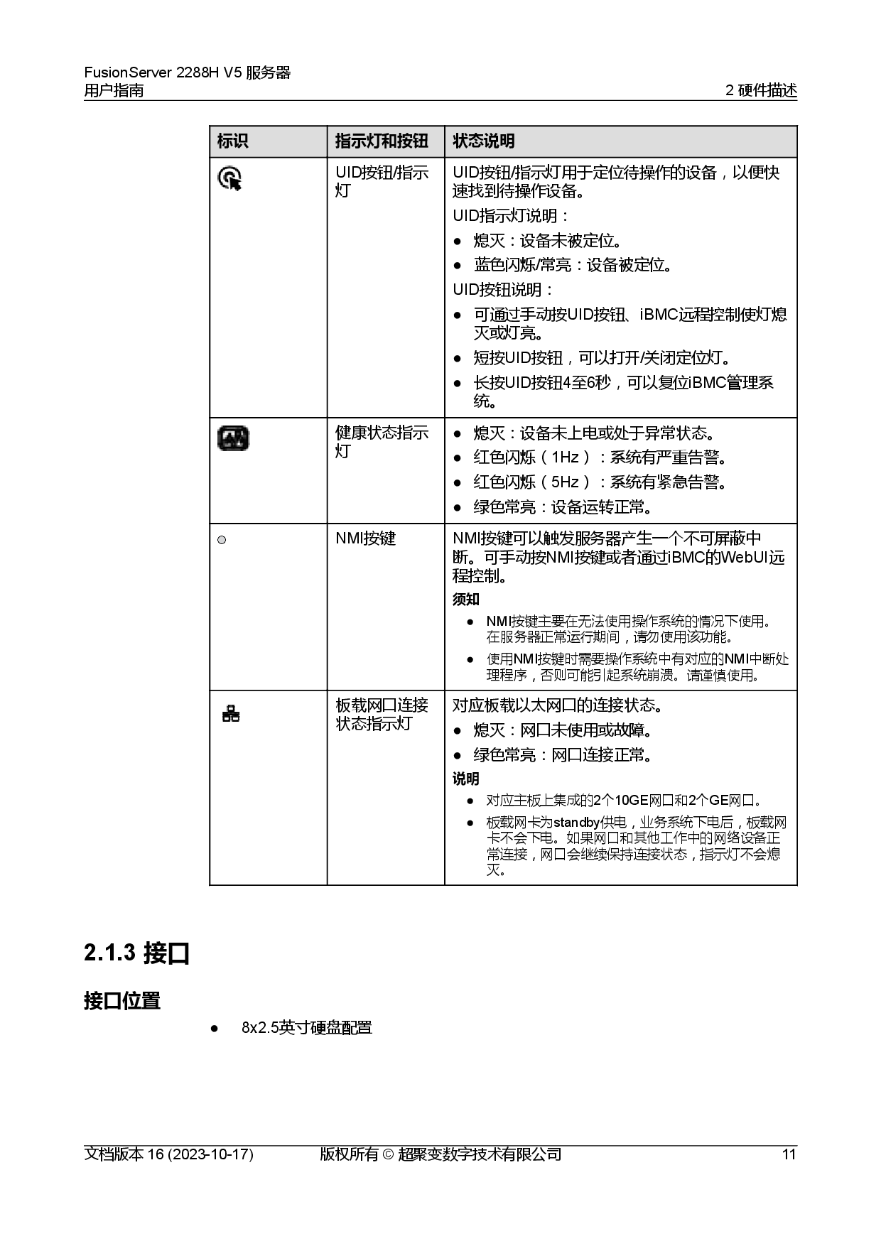 超聚变 FusionServer 2288H V5 机架式服务器用户指南PDF第21页