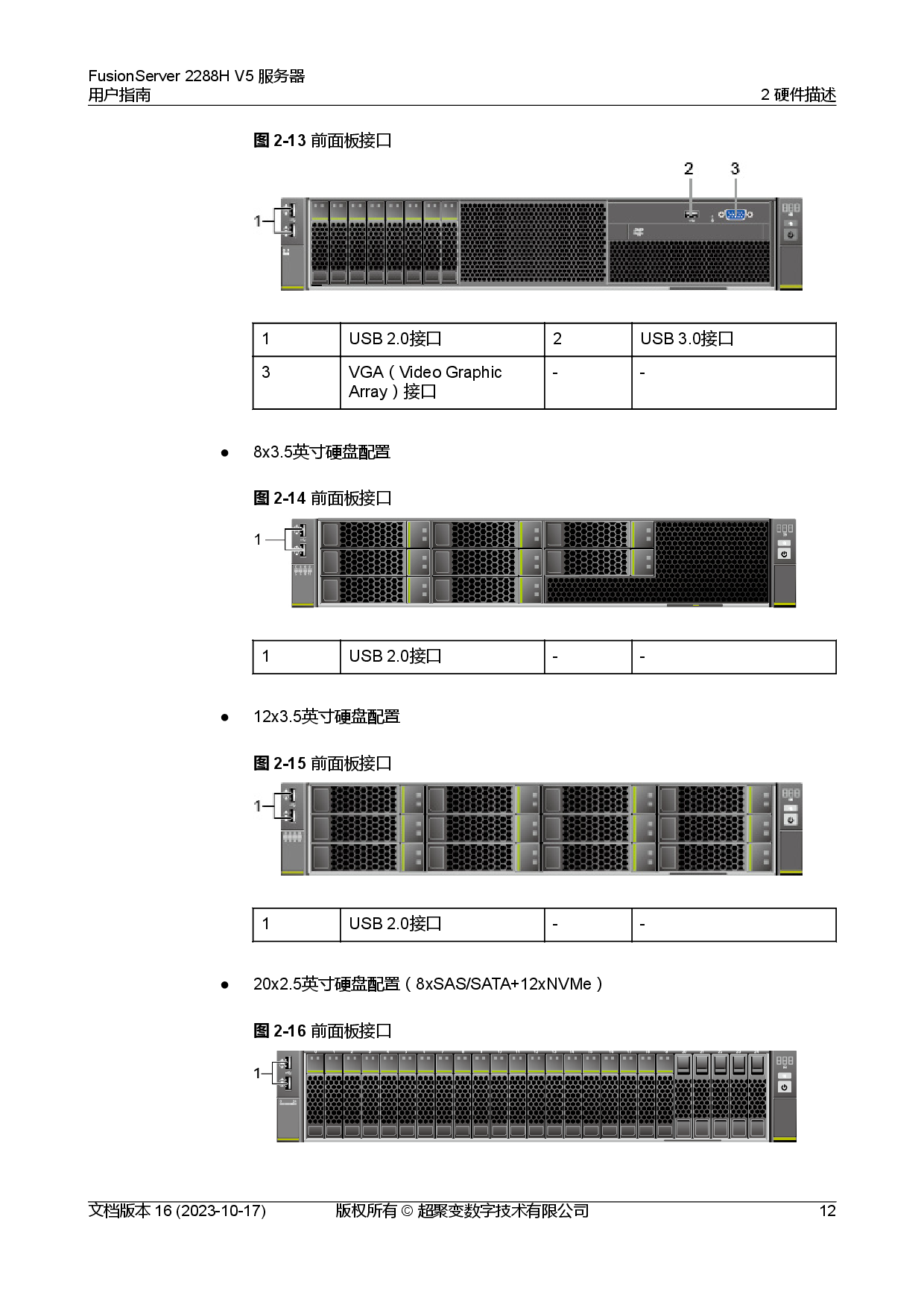 超聚变 FusionServer 2288H V5 机架式服务器用户指南PDF第22页