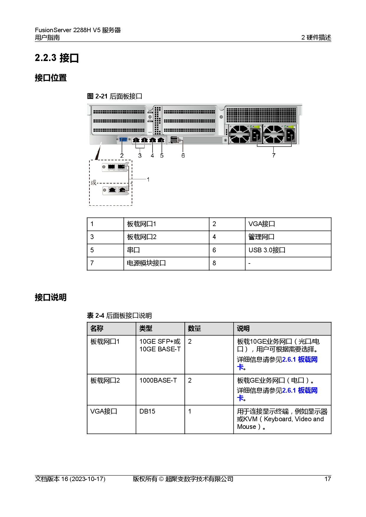 超聚变 FusionServer 2288H V5 机架式服务器用户指南PDF第27页