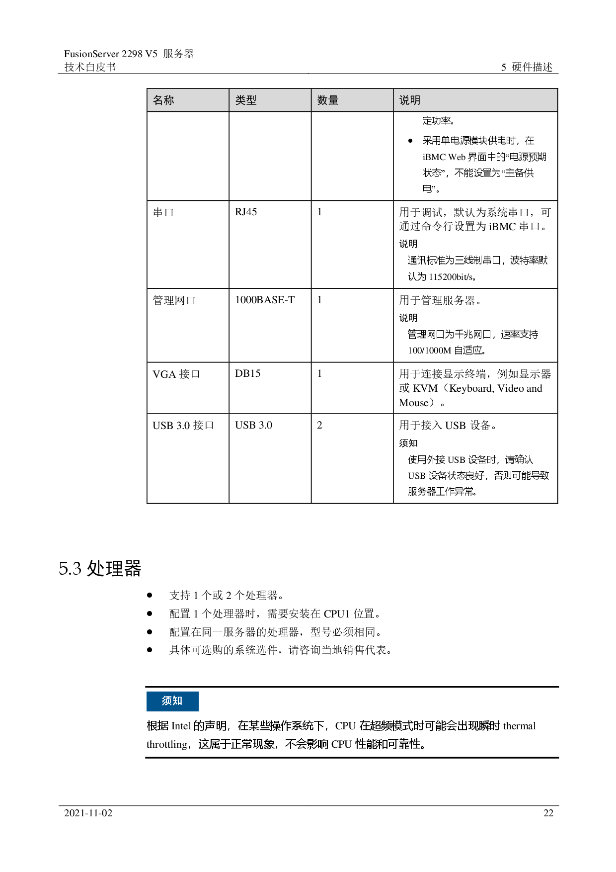 超聚变 FusionServer 2298 V5 机架式服务器技术白皮书PDF第22页
