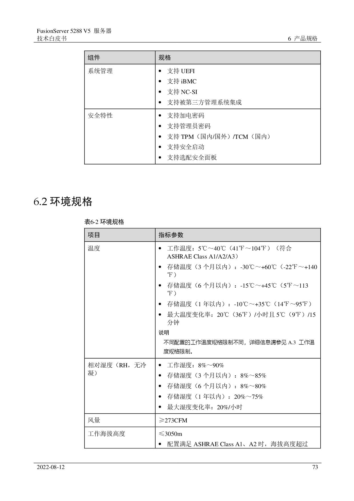 超聚变 FusionServer 5288 V5 机架式服务器技术白皮书PDF第73页