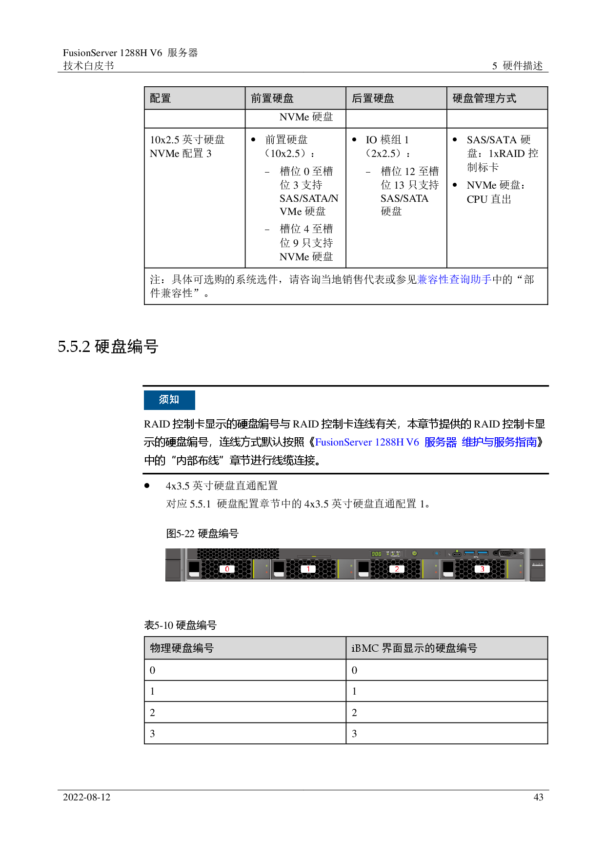 超聚变 FusionServer 1288H V6 机架式服务器技术白皮书PDF第43页