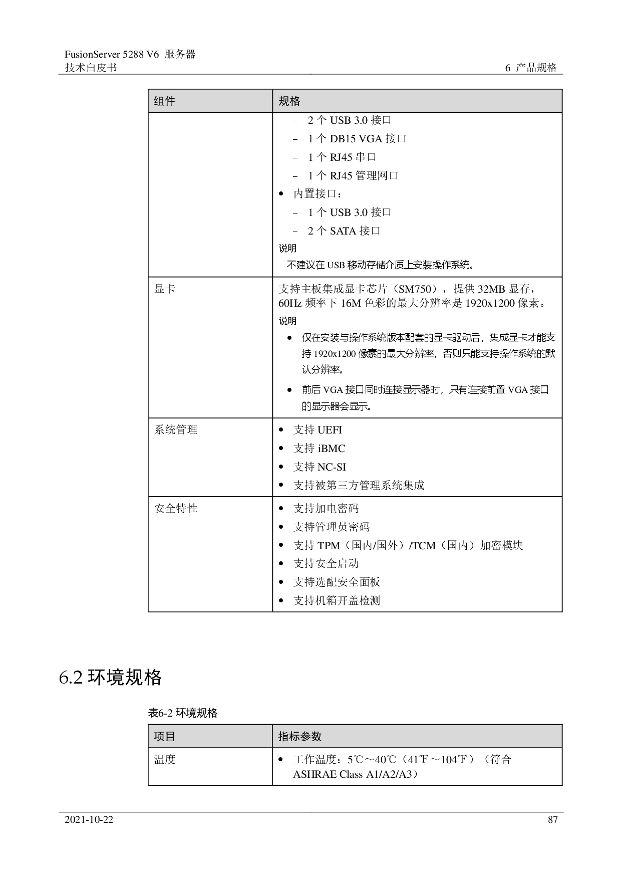 超聚变 FusionServer 5288 V6 机架式服务器技术白皮书PDF第87页
