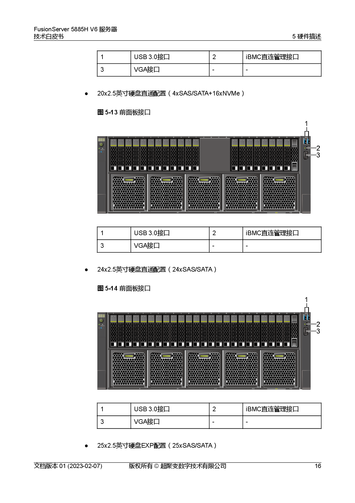 超聚变 FusionServer 5885H V6 机架式服务器技术白皮书PDF第23页