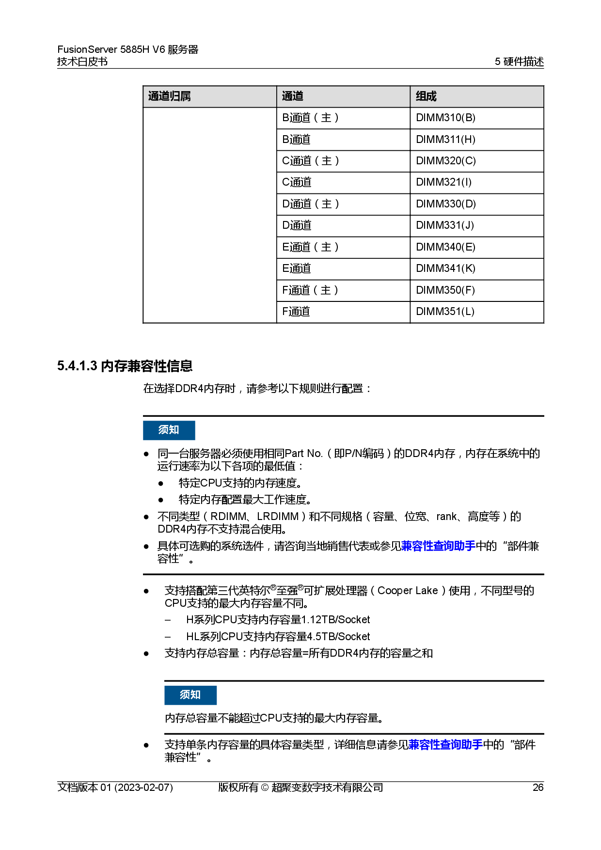 超聚变 FusionServer 5885H V6 机架式服务器技术白皮书PDF第33页