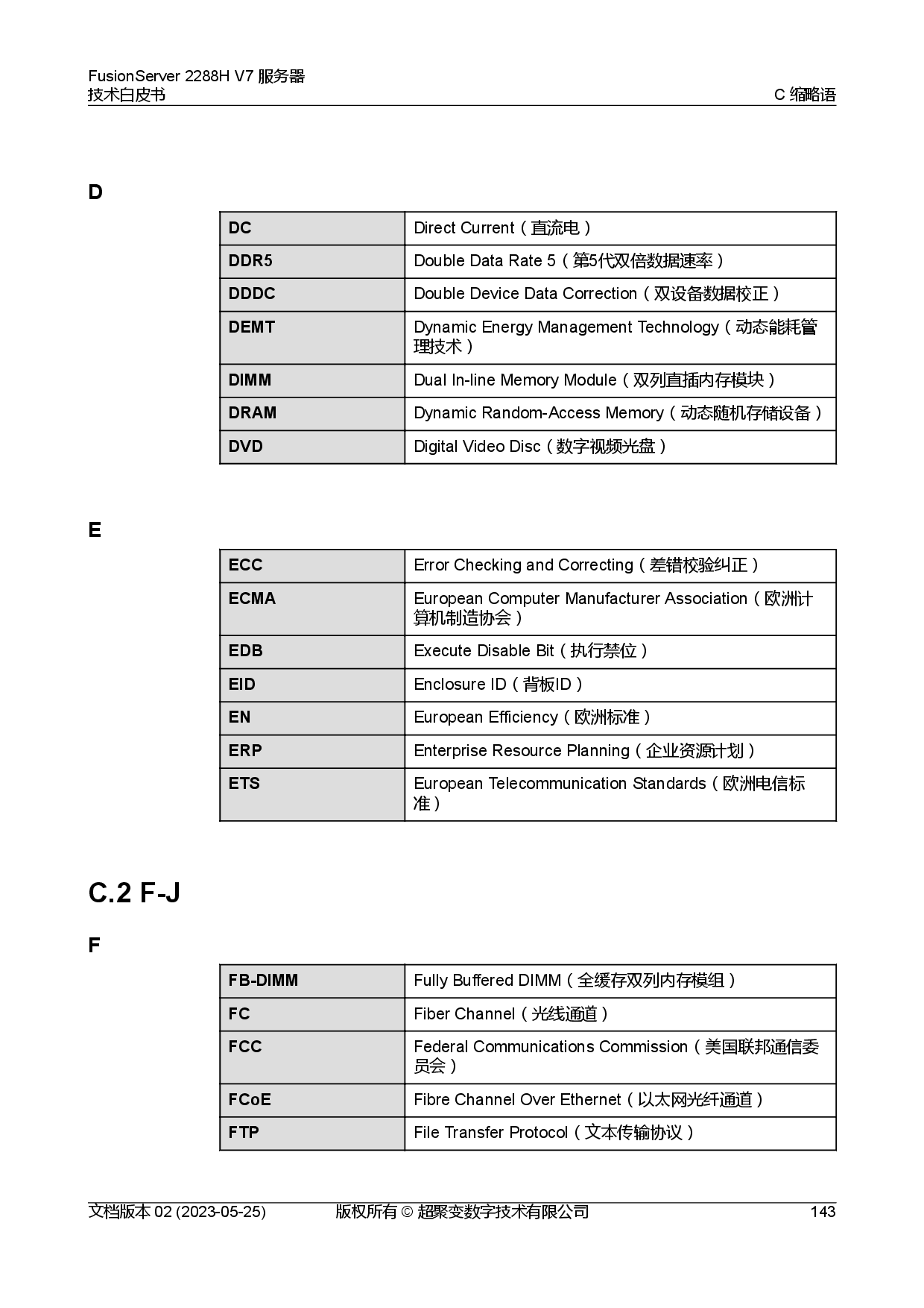 超聚变 FusionServer 2288H V7 机架式服务器技术白皮书PDF第150页