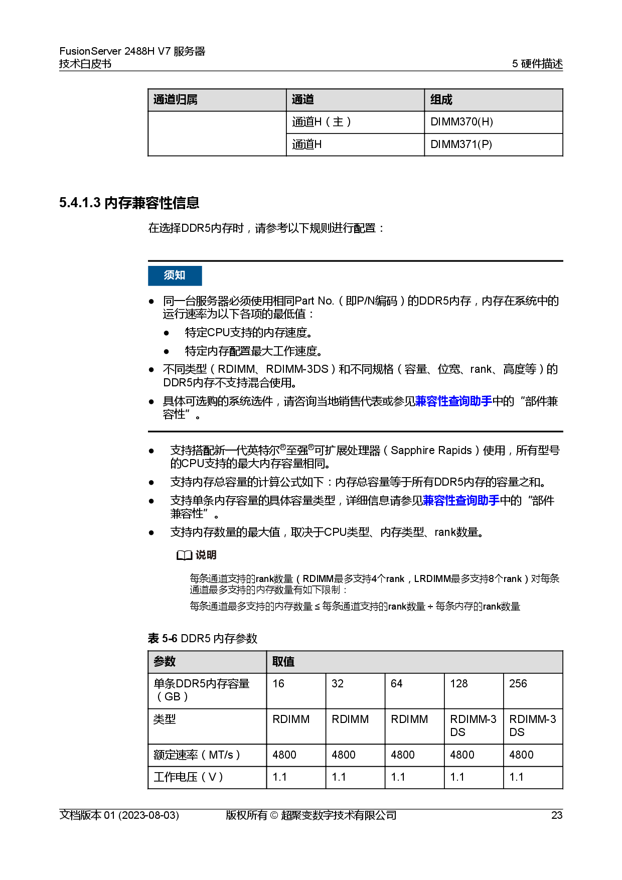 超聚变 FusionServer 2488H V7 机架式服务器技术白皮书PDF第30页