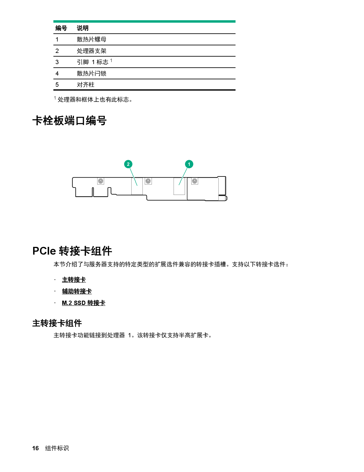 HPE ProLiant XL170r Gen10 高密度服务器计算节点用户指南PDF第16页